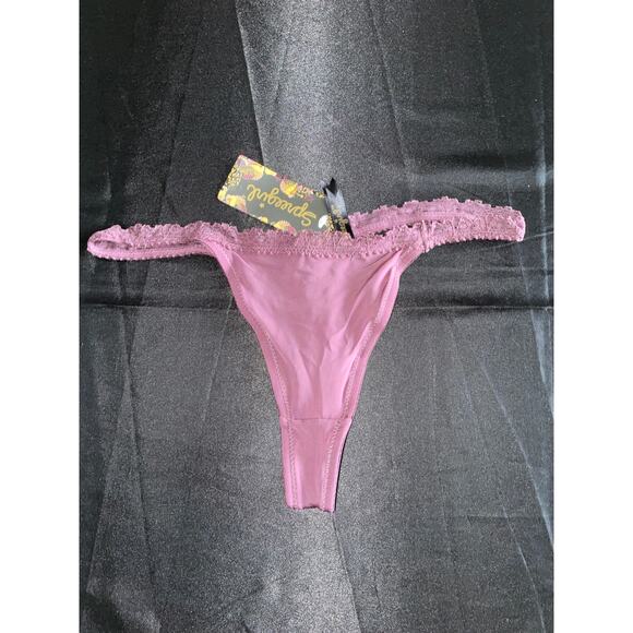 3 PAIR SEVEN TIL MIDNIGHT KEYHOLE THONG PANTIES LINGERIE SIZE 2X NEW - Picture 10 of 10